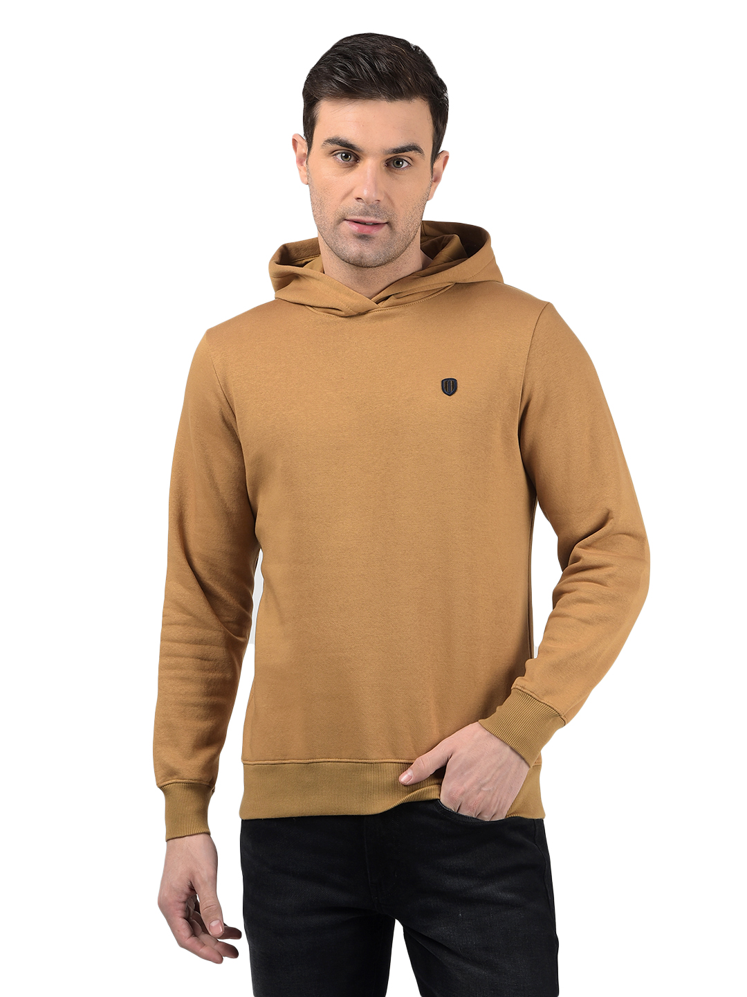 Numero Uno Men Solid Brown Sweat Shirt